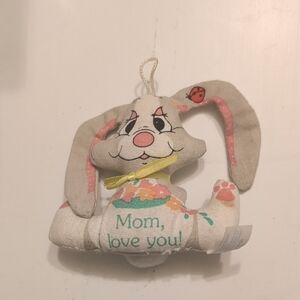 Cute Bunny Plush with Floral Design